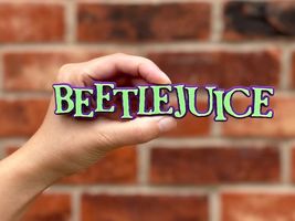 Beetlejuice Movie Logo Sign Emblem Green Purple Horror Collectible Wall ... - $12.73
