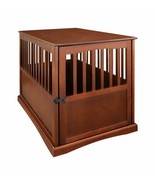 Indoor Wooden Dog Pet Crate End Table Furniture Walnut Finish Family Roo... - $3,210.06 MXN