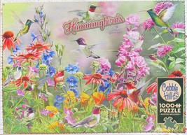 Cobble Hill Susan Boudet Hummingbirds 1000 pc Jigsaw Puzzle Flowers Birds - $17.81