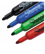 Sharpie Flip Chart Markers Bullet Tip Four Colors 4/Set 22474 - £8.53 GBP