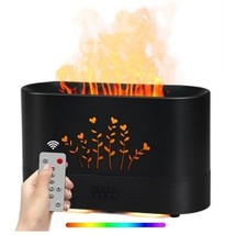 LovMe RGB 300ML Aromatherapy Flame Diffuser with Remote - £14.43 GBP