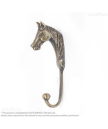 6.70&quot; Solid Brass Horse Head Hook | Animal Horse Strong Wall Mount Coat ... - $45.81 CAD