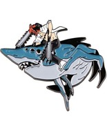 Chainsaw Man Anime Denji On Beam as a Shark Figures Metal Enamel Pin NEW... - £6.14 GBP