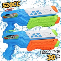 Water Guns For Kids Or Adults - 520Cc Squirt Guns, 2 Pack Super Soaker Water Gun - £32.07 GBP