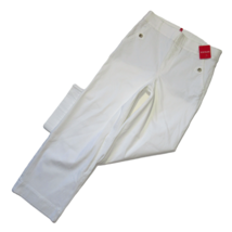 NWT SPANX 20312R Stretch Twill Cropped Wide Leg in Bright White Khaki Pants 2X - £81.19 GBP
