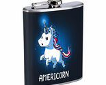 Americorn Em1 Flask 8oz Stainless Steel Hip Drinking Whiskey - $16.78