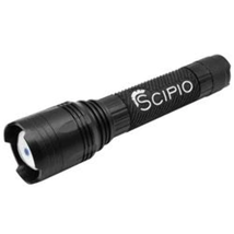 Scipio Tactical LED Flashlight 1903021R - 2000 Lumens 3-Mode Light Beam - Black - £68.41 GBP