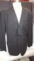 Xl Men&#39;s Vintage Grey Suit Blazer Jacket Cotton-blend Fabric Hanson Bespoke - £27.39 GBP