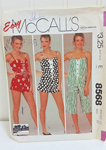 1983 MCCALL’S Vintage Sewing Pattern 8568 Romper Playsuit Size 12 Shorts... - $28.53