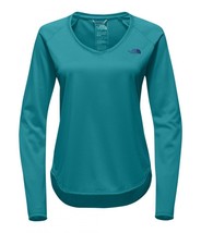 The North Face Reaxion Amp Tee Womens Large Walking Running Shirt Vistula Blue - £19.58 GBP