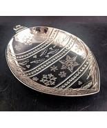 Silver Christmas Ornament Candy Trinket Dish By International Silver Co ... - $12.00