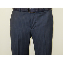 Men Suit BERLUSCONI Turkey 100% Italian Wool Super 180's Vested #Ber3 Ink Blue image 12