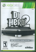  DJ Hero 2 (Microsoft Xbox 360, 2010, w/ Game, Manual &amp; Art Insert)  - £5.14 GBP