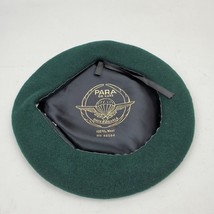 New Para De Luxe 100% Wool Czechoslovakia Green Beret Hat Size Small - $18.25