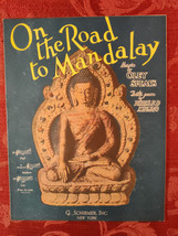 RARE Sheet Music On The Road To Mandalay Oley Speaks Rudyard Kipling 1907 - £12.87 GBP