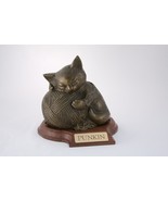 Small 40 Cubic Inches Bronze Precious Kitty Urn for Ashes with Engravabl... - $2,847.24 MXN