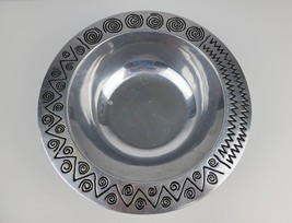 Wilton Armetale Raggae Pewter Serving Bowl Songs and Sonnets 12.5"W 3 1/16"H VGC - $27.71