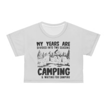 Personalised Silky Smooth Camping AOP Crop Tee; Dreamy Camping Feels - £28.99 GBP+