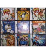 Nintendo NDS Lot Of 9 Petz Jonas Dora Brain Age 2 Hannah Montana Kung Fu... - $47.27 CAD
