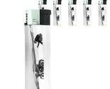 Vintage Skiing D50 Lighters Set of 5 Electronic Refillable Butane Winter... - $15.79