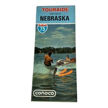 Vintage Touraide Conoco Oil Gas Company Nebraska Road Map Brochure Travel - £4.98 GBP
