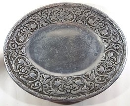 WILTON ARMETALE Vintage WILLIAM &amp; MARY Oval Platter Tray Pewter USA 14.7... - $47.51