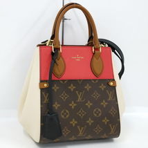 Louis Vuitton Fold Tote PM 2way Handbag Monogram Leather Cerise Creme - £2,685.66 GBP