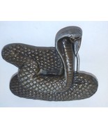 MBCI Belt Buckle King Cobra 3.25 Inches Bronze Vintage - £13.62 GBP