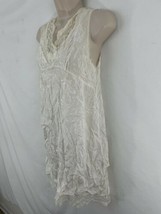 Vintage Womens L White Shear Robe Nightie Lingerie Gown - $13.37