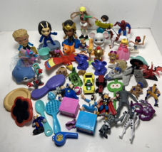 Random Mixed Small Toy Lot 9 x 5 x5 Box  58 Small Toys Figures Cars Animals Etc - £10.40 GBP