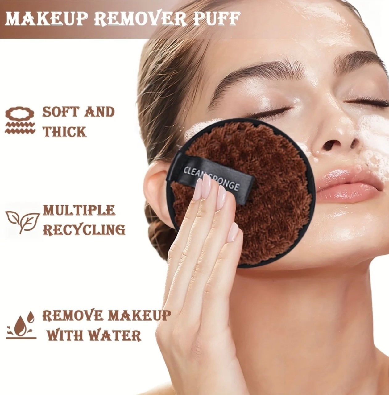 Makeup Brush set 67 Pcs premium synthetic tools set with Travel bag Brown Item image 6