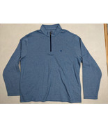 Izod Saltwater Mens Pullover Shirt Jacket 1/4 Zip Size XXL Cotton Blend ... - $19.68