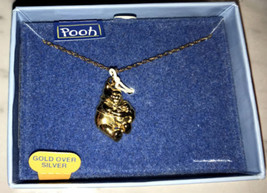 Extremely Rare! Walt Disney Winnie The Pooh Sterling Silver 925/ Gold Necklace - $180.00