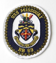USS MISSOURI US USN UNITED STATES NAVY EMBROIDERED PATCH 4 INCHES - £4.50 GBP