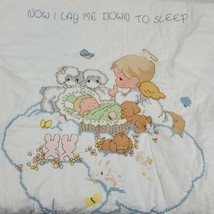 Precious Moments Now I Lay Me Down To Sleep Baby Blanket Quilt Comforter - $59.39
