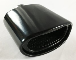 Exhaust Tip 2.25&quot; Inlet 5.50 X 3.00&quot; High 7.00&quot; Long Double Wall Rolled Oval Res - £39.16 GBP