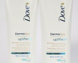 2 Dove 6.76 Oz Derma Spa Uplifted Replenish Satin Gel Body Lotion All Sk... - $20.99