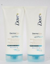 2 Dove 6.76 Oz Derma Spa Uplifted Replenish Satin Gel Body Lotion All Skin Types - £16.51 GBP