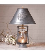 Farmer&#39;s Lamp with Shade in Antique Tin - $253.01 CAD