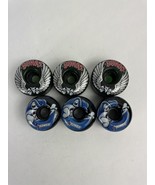 Original Vintage Bones Wheels Powell skateboards assorted lot of 6 wheels - $53.77 CAD