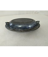 Silver Plated Serving Bowl with Lid Vintage - £29.40 GBP