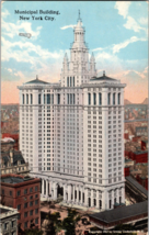Municipal Building New York City Vintage Postcard  c1913 (C14) - £5.12 GBP