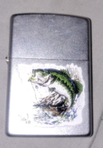 zippo lighters collectibles Al Agnew Artists Fishing Bass Outdoors - £40.34 GBP