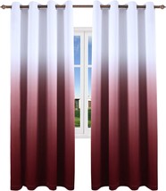 Keqiaosuocai Ombre Bedroom Curtain Panels 84 Inches Long Microfiber Soft - £44.55 GBP