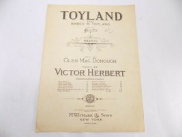 Vintage Sheet Music Score 1948 Toyland From Babes In Toyland - £6.95 GBP