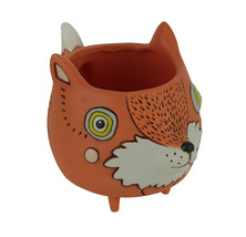 Allen Designs Orange Baby Fox Indoor Outdoor Decorative Planter Pot - £25.96 GBP