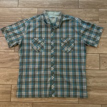 KUHL Shirt Mens XXL Plaid Long Sleeve Pearl Snap Button up Hiking Camp XXL - £35.14 GBP