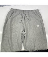 NIKE Jogger Mens Tall 3XLT Gray Swoosh Sportswear Pants Fleece Logo BV26... - £21.18 GBP