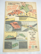 1963 Color Ad Auto-Rama Slot Car Set, A.C. Gilbert, New Haven, Conn - £6.28 GBP