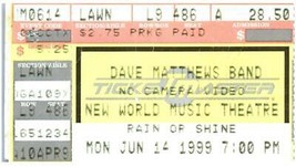 Vintage Dave Matthews Ticket Stub June 14 1999 Tinley Park IL - $39.58